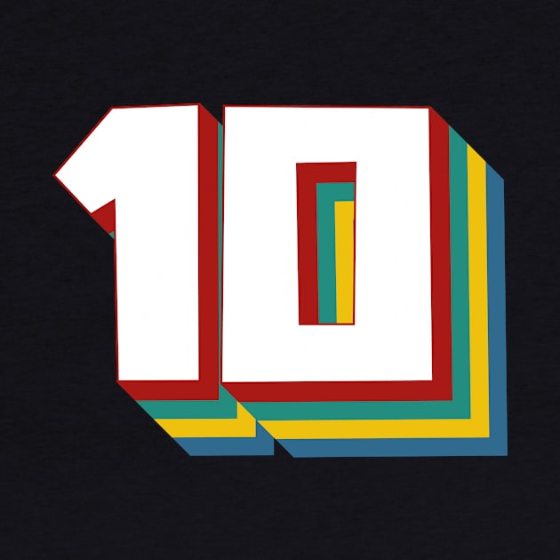 Number 10 by n23tees